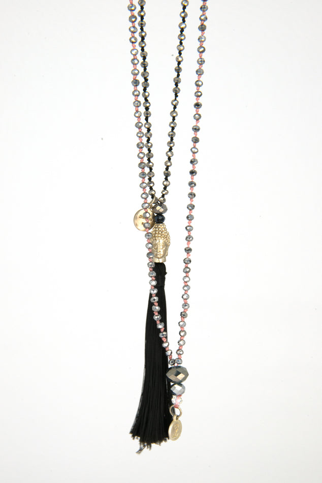 Bling-Bling Necklace Set Black
