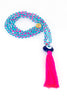 Bling-Bling Necklace Light Blue/Pink with Turkish Eye