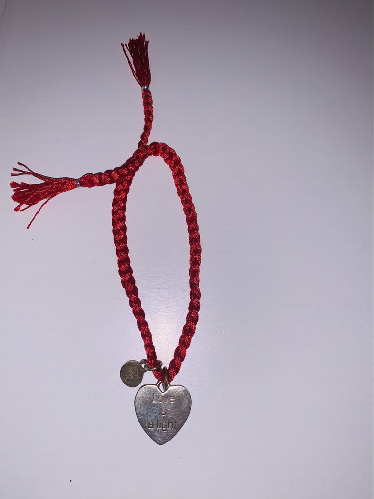 "Believe and you will see" Heart-Red/Silver