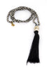 Bling-Bling Necklace Black with Gold Buddha